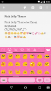 Pink Jelly Emoji Keyboard Skin スクリーンショット 3