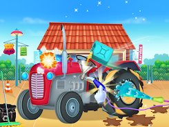 Truck wash games for boys Ảnh chụp màn hình 1