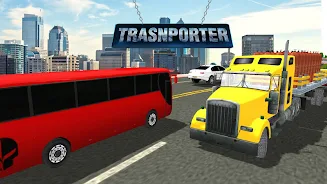 Transporter Truck Driving 3D स्क्रीनशॉट 1