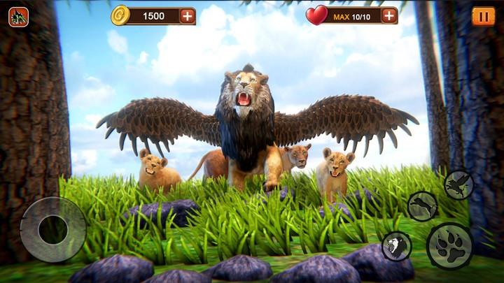 Angry Flying Lion Simulator 2021 Скриншот 1