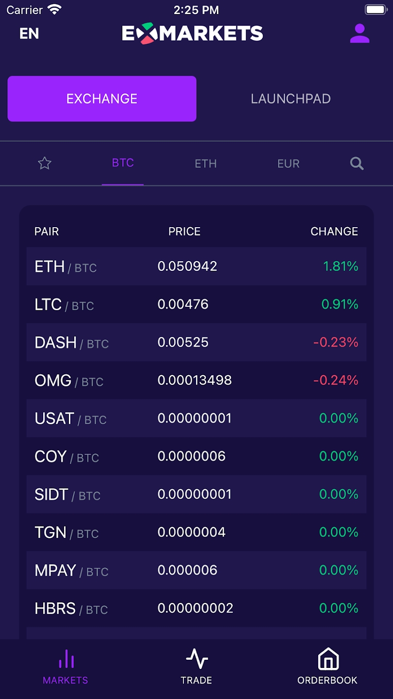 ExMarkets Captura de tela 1