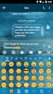 SMS Messages Bubble Rain Theme Screenshot 4