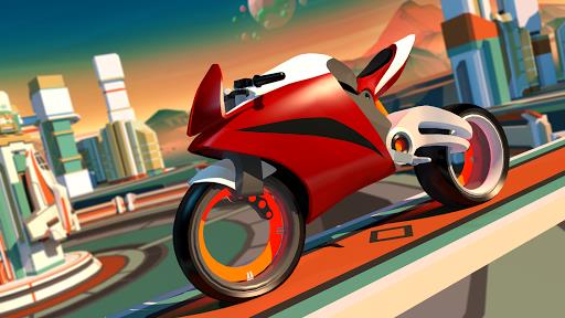 Gravity Rider: Space Bike Race Tangkapan skrin 2