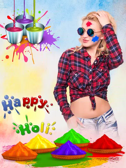 Schermata Happy Holi Video Maker 1