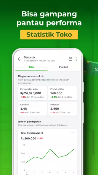 Tokopedia Seller Captura de pantalla 4