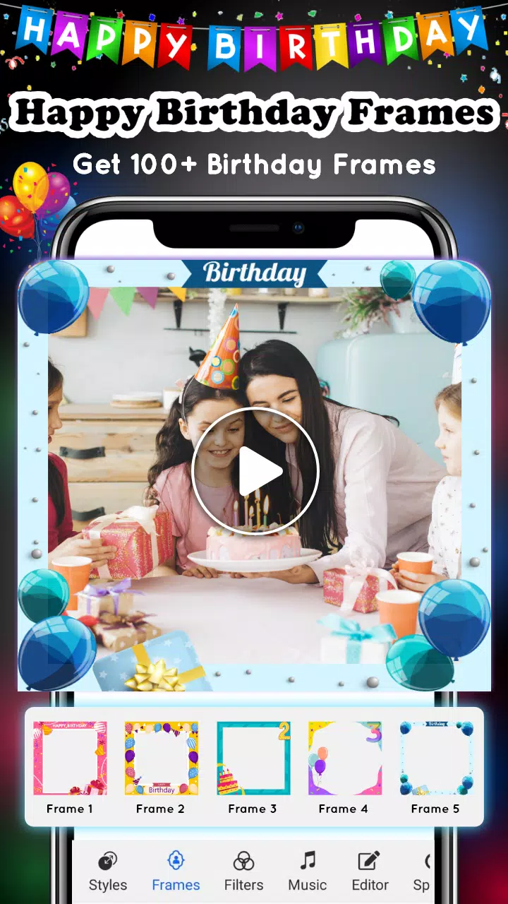 Birthday Video Maker Capture d'écran 2