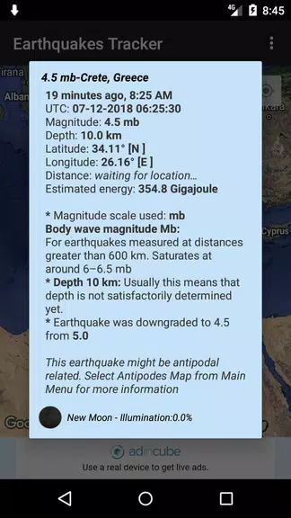 Earthquakes Tracker Screenshot 3