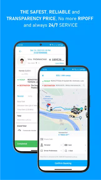 LOCA - Lao Taxi & Super App Скриншот 3