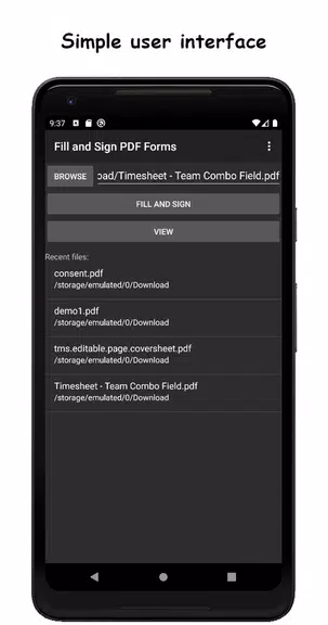 Fill and Sign PDF Forms Captura de pantalla 1