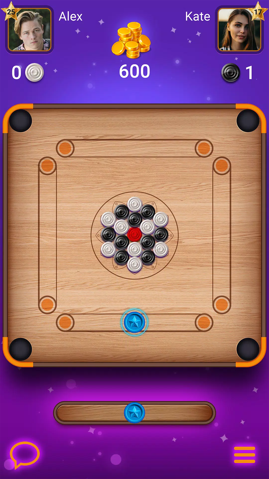 Carrom Lure - bilhar de disco Captura de tela 1