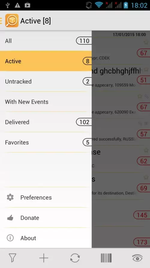 TrackChecker Mobile Schermafbeelding 3