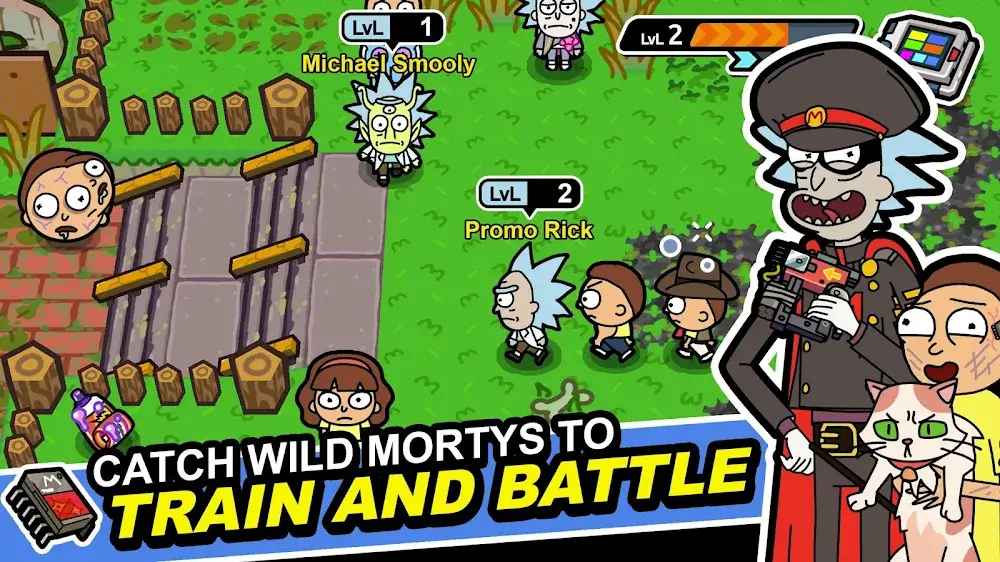 Rick and Morty: Pocket Mortys スクリーンショット 1