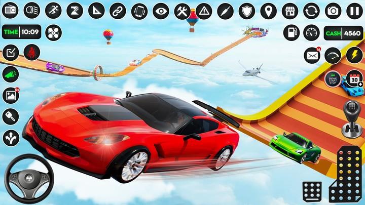 Ramp Car Stunt Racing-Car Game Ekran Görüntüsü 4