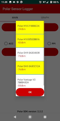 Polar Sensor Logger Tangkapan skrin 2