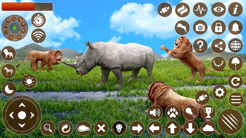 Lion Games 3D Animal Simulator Ảnh chụp màn hình 1