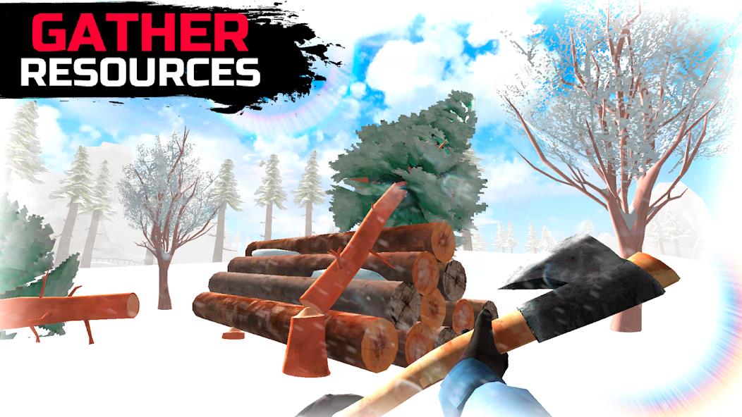 WinterCraft: Survival Forest Mod ဖန်သားပြင်ဓာတ်ပုံ 4