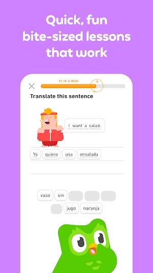 Duolingo ภาพหน้าจอ 2