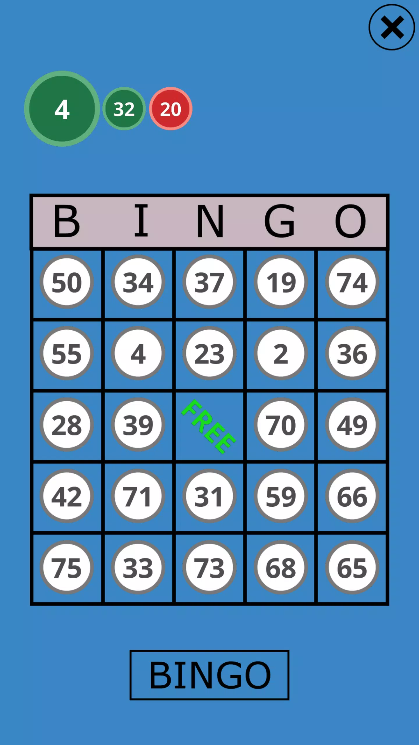 Classic Bingo Touch স্ক্রিনশট 1