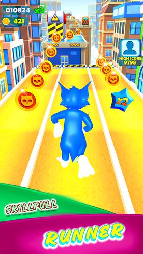 Cat Run : Tom Subway Runner 3D Schermafbeelding 3