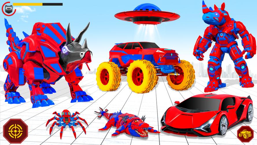 Rhino Robot Car Transformation Скриншот 4
