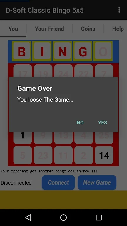 D-Soft Classic Bingo 5x5 Screenshot 3
