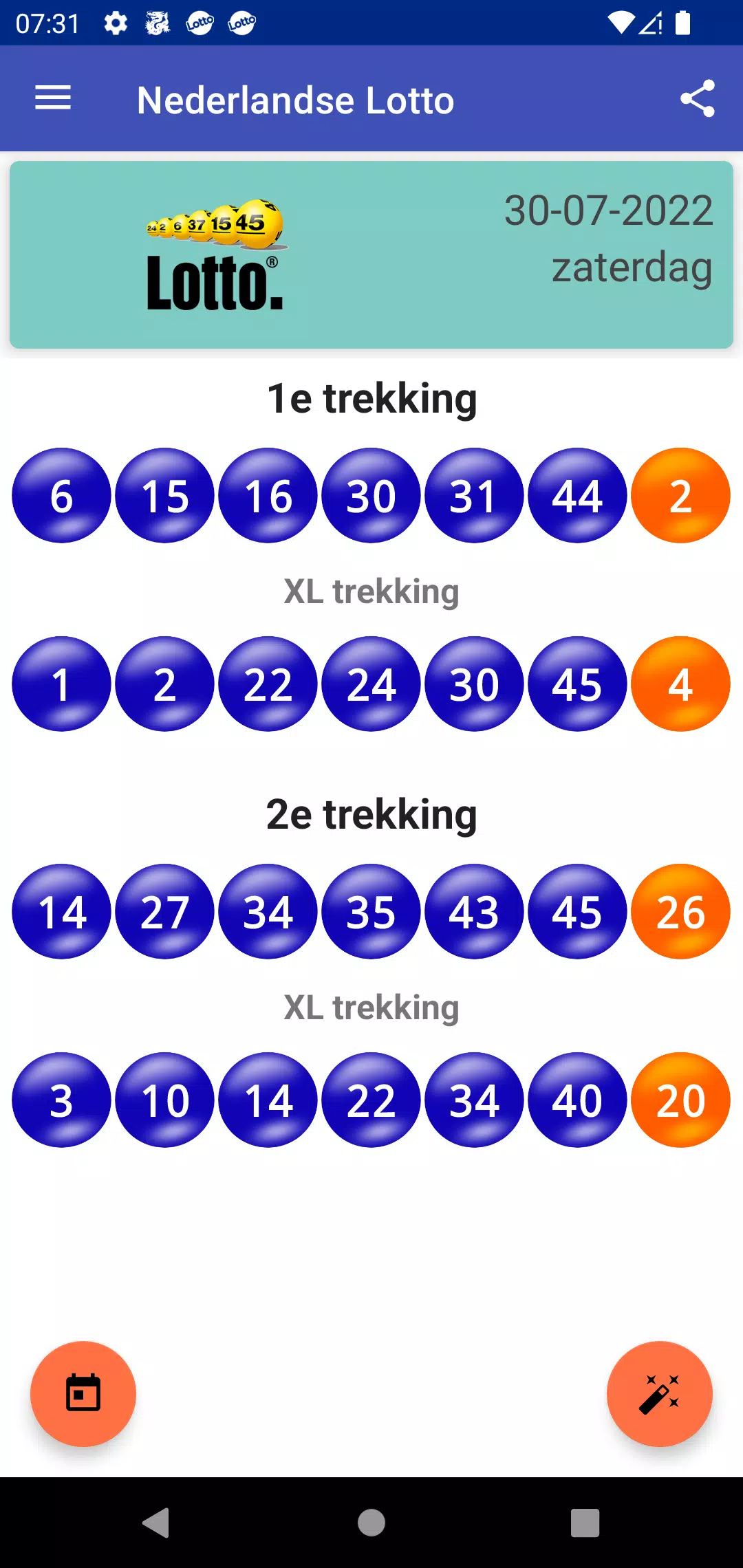 Nederlandse Lotto Voorspelling Tangkapan skrin 1