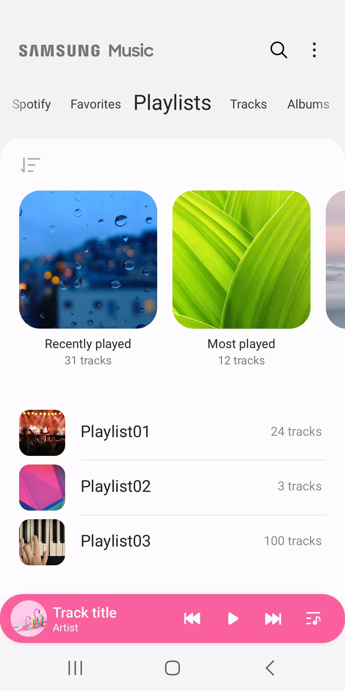 Samsung Music Screenshot 4