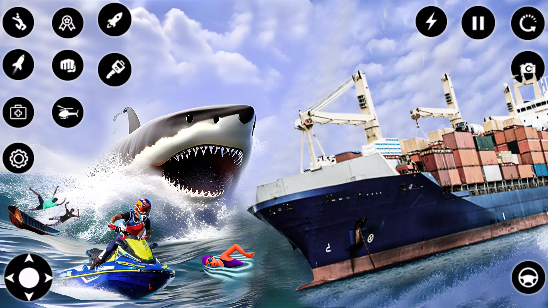 Shark Attack Games Offline Capture d'écran 2