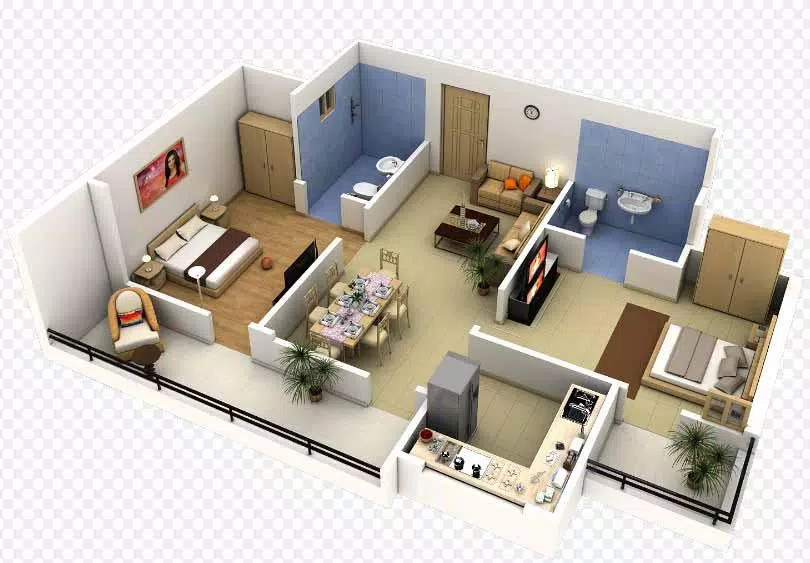 3D small house design Ảnh chụp màn hình 1