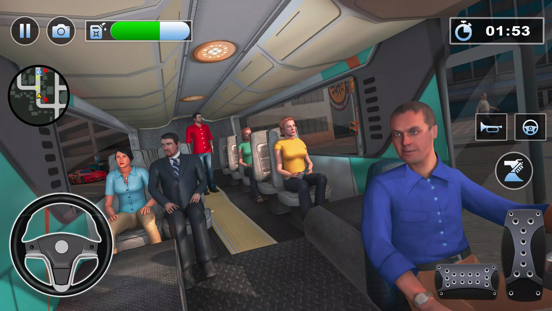 Bus Simulator : 3D Bus Games Tangkapan skrin 2