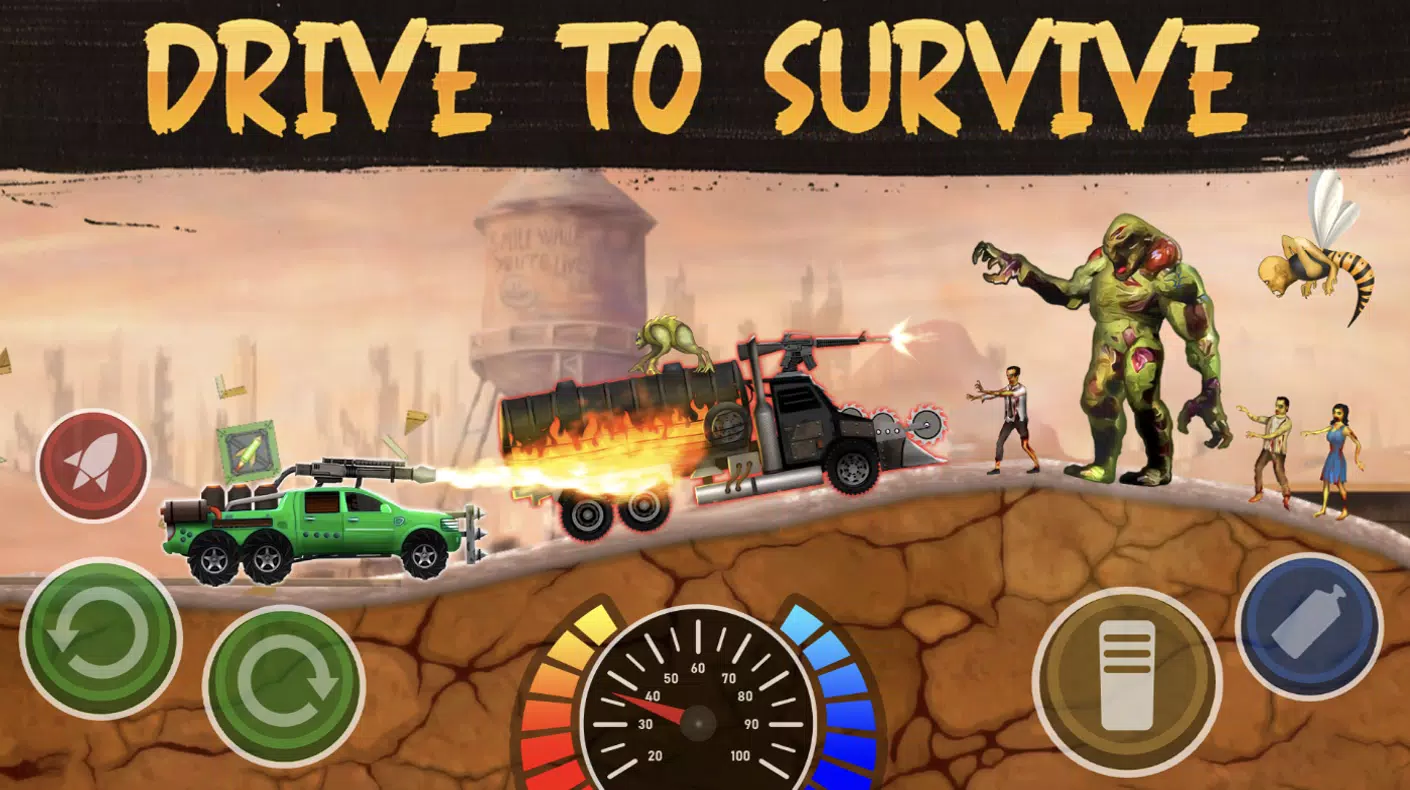 Zombie Crash Racing Скриншот 1