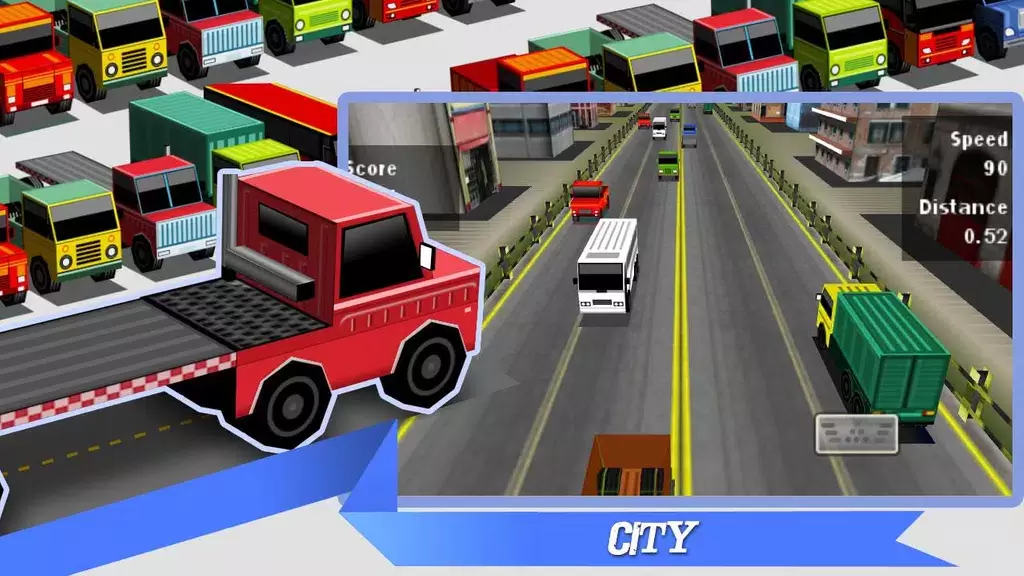 Truck Traffic Racing3D 스크린샷 3