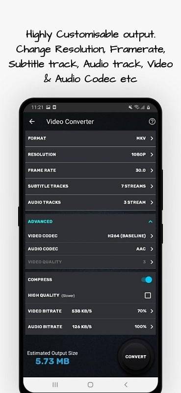 Video Converter, Compressor स्क्रीनशॉट 1