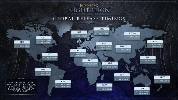 Elden Ring: Nightreign Global Release Times.