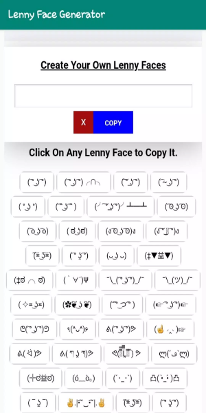 Lenny Face Generator Screenshot 3