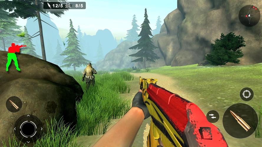 Commando Strike Offline Game Captura de tela 1