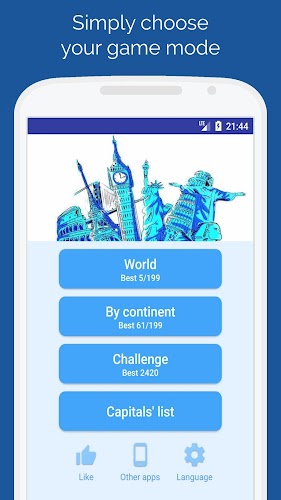 Capitals of the countries Quiz應用截圖第4張