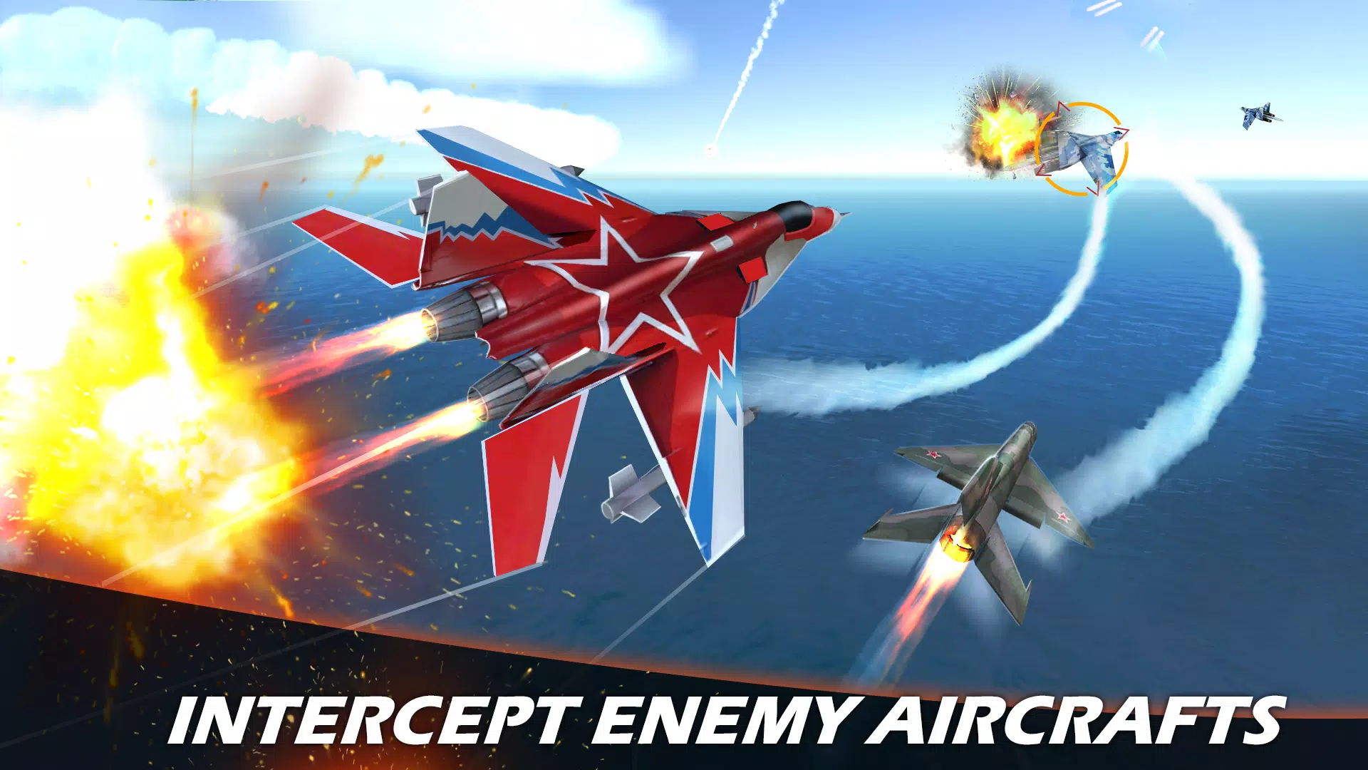 Jet Fighter Airplane Racing Schermafbeelding 2