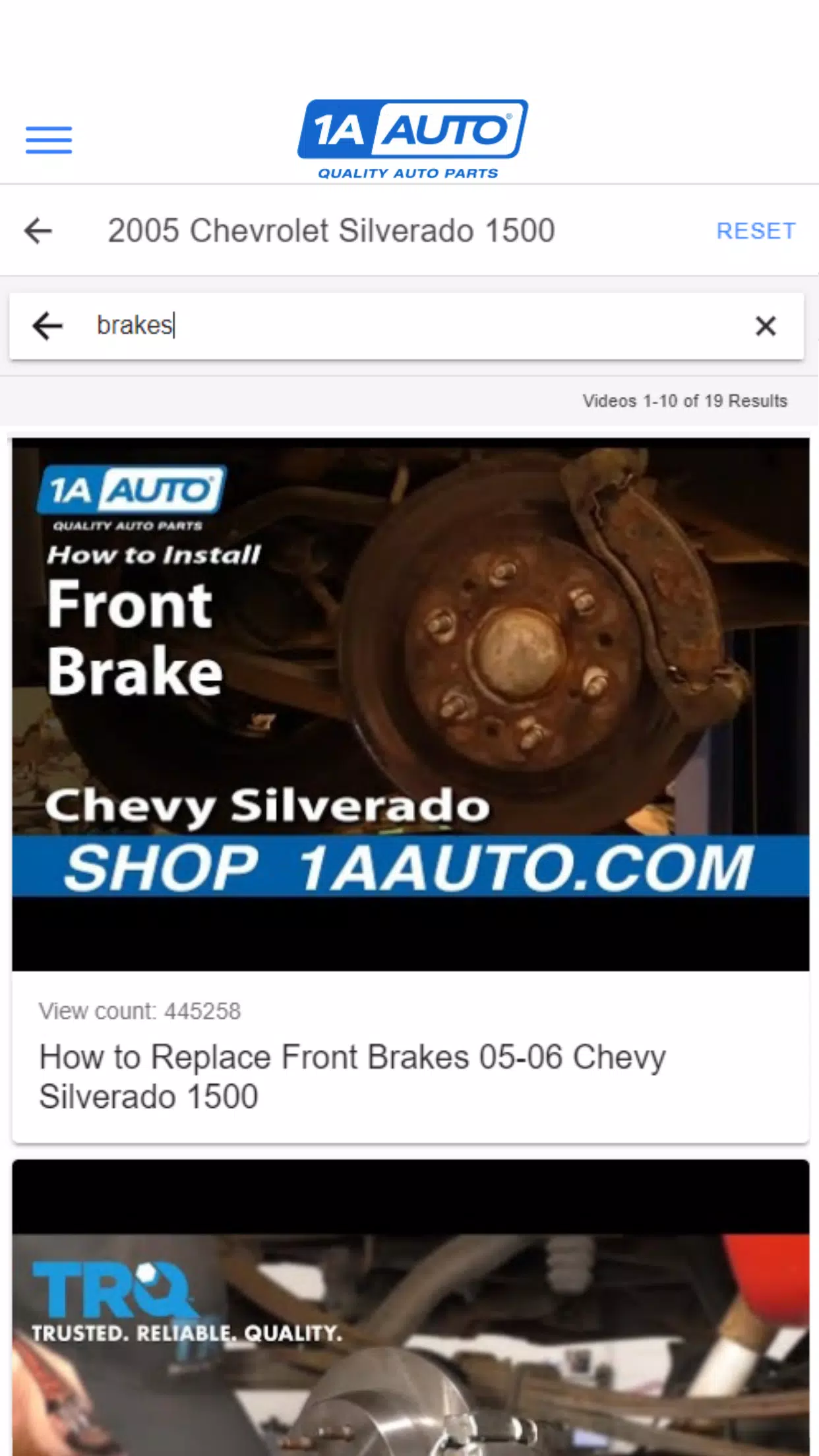 1A Auto Screenshot 2