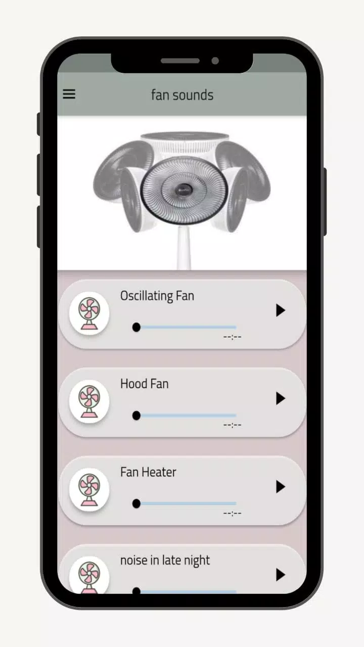 Schermata Fan sounds - relaxing sounds 2