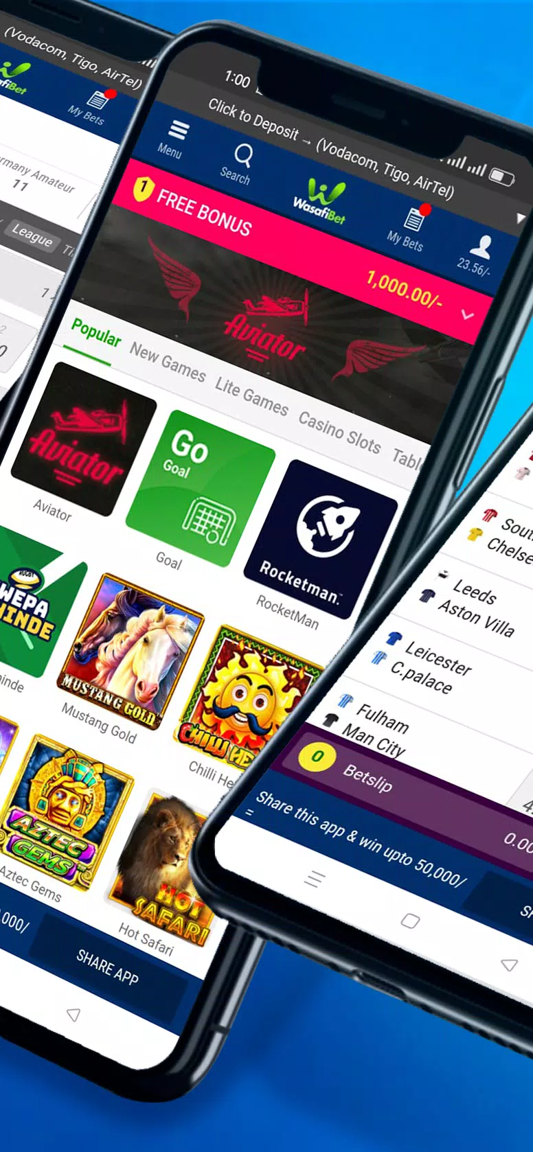 Wasafibet - Sportsbook, Casino Ekran Görüntüsü 3