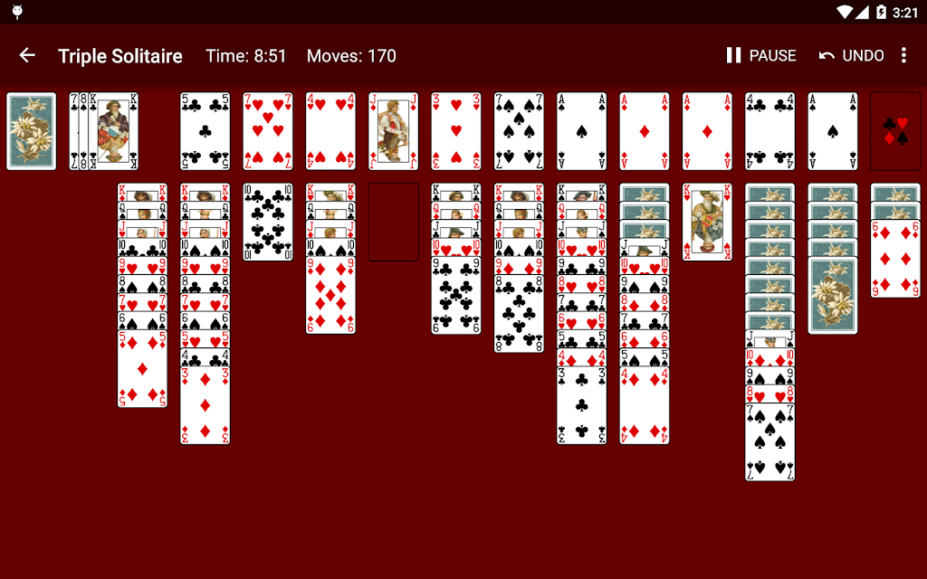 Schermata Triple Solitaire 1