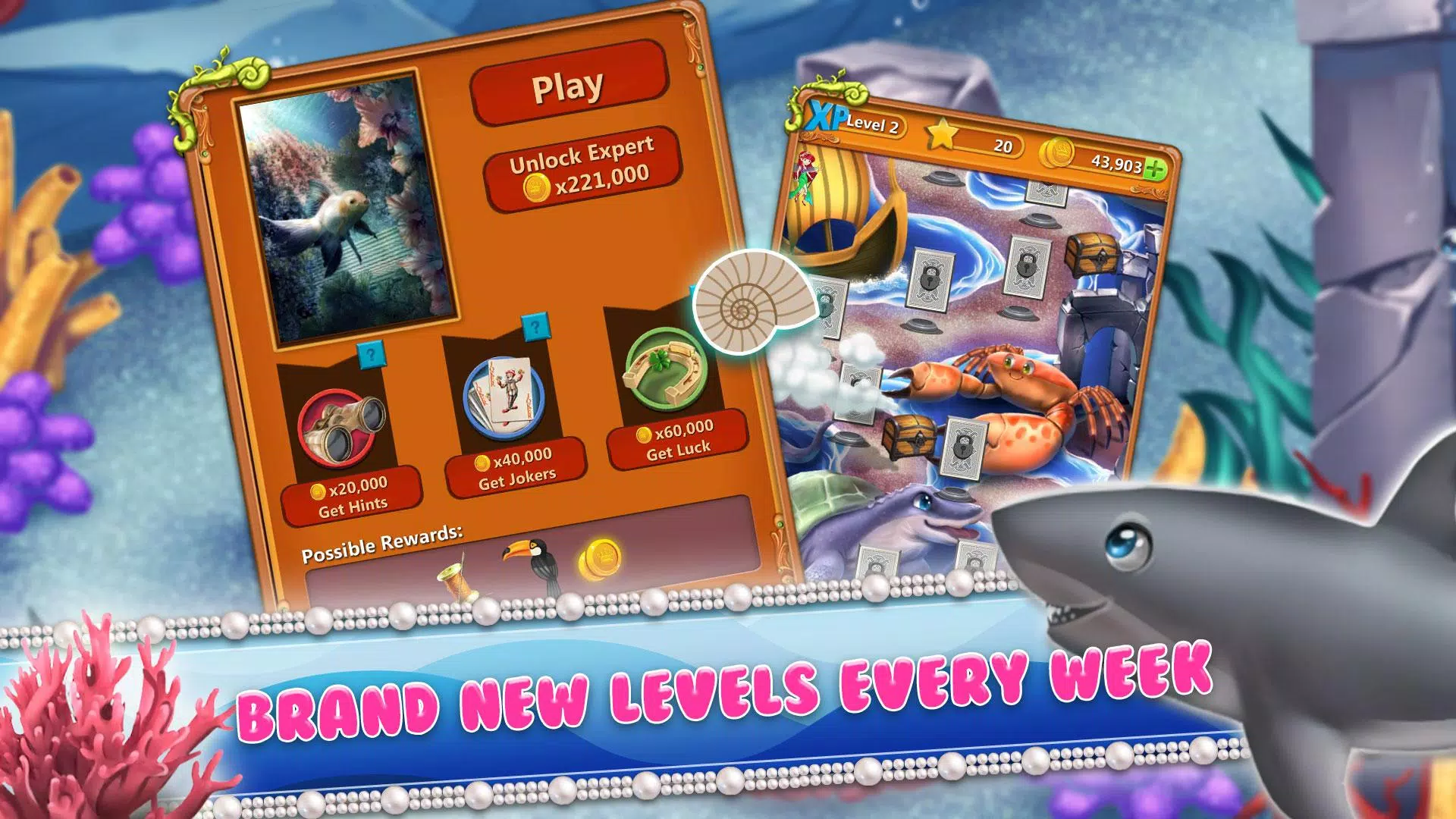 Solitaire Titan Adventure – Lo 스크린샷 2