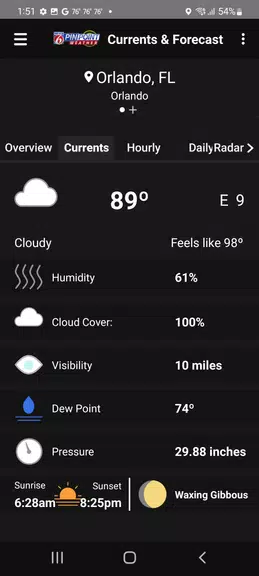 News 6 Pinpoint Weather - WKMG Capture d'écran 3