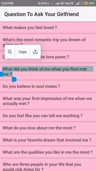 Questions To Ask Your Girlfrie स्क्रीनशॉट 3