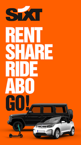 Schermata SIXT rent. share. ride. plus. 1