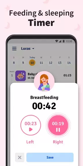 Baby Tracker - Breastfeeding Schermafbeelding 2