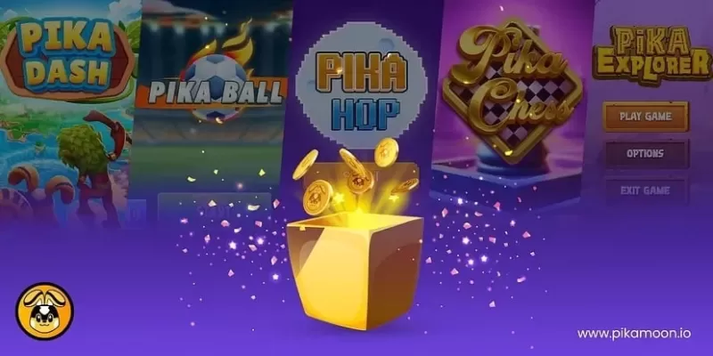 Pikamoon Launches Free Play-to-Earn Crypto Arcade