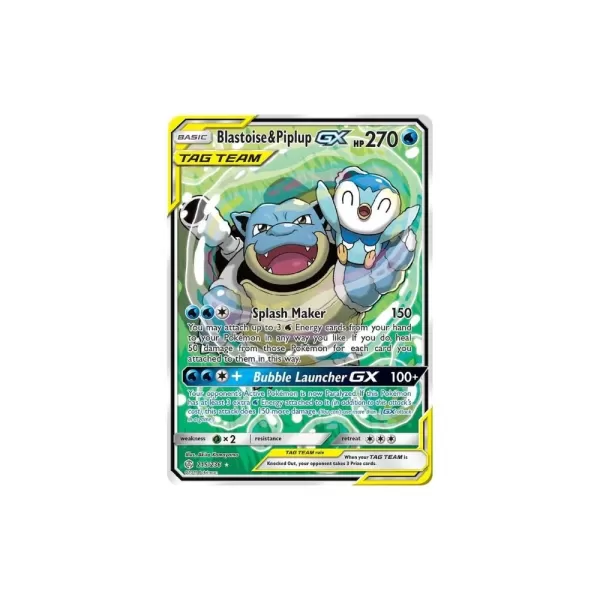 Blastoise & Piplup GX 215/236
