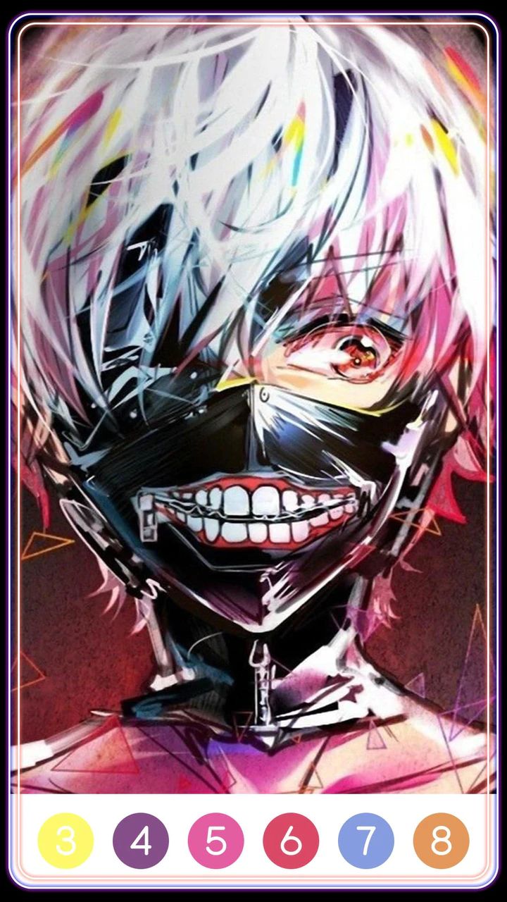 Tokyo Ghoul Paint by Number स्क्रीनशॉट 3